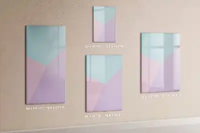 Magnetic writing board pastels pattern