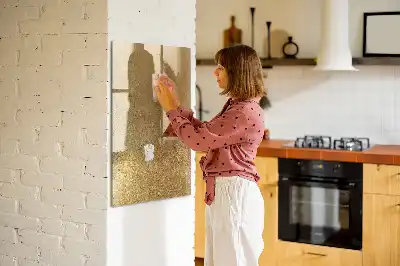Magnetic writing board decorative fabric design