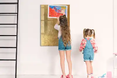 Magnetic writing board decorative fabric design