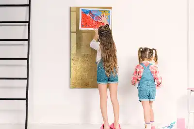 Magnetic writing board decorative fabric design