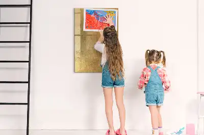 Magnetic writing board decorative fabric design