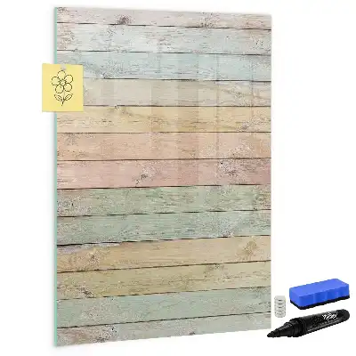 Magnetic dry erase board pastel finish