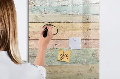 Magnetic dry erase board pastel finish