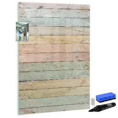 Magnetic dry erase board pastel finish