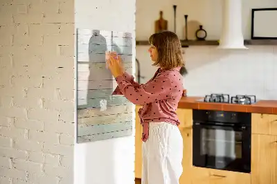 Magnetic dry erase board pastel finish