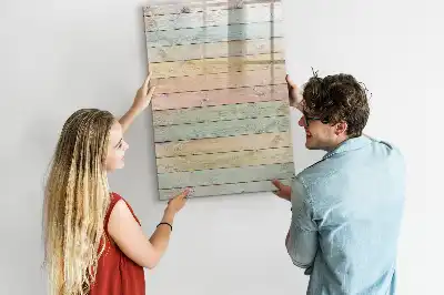 Magnetic dry erase board pastel finish