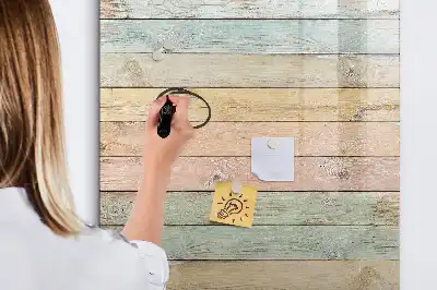 Magnetic dry erase board pastel finish