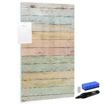 Magnetic dry erase board pastel finish