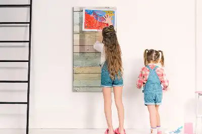 Magnetic dry erase board pastel finish