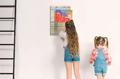 Magnetic dry erase board pastel finish