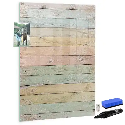 Magnetic dry erase board pastel finish