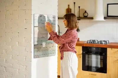 Magnetic dry erase board pastel finish