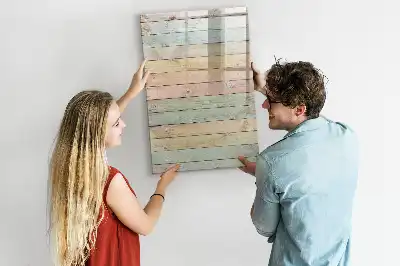 Magnetic dry erase board pastel finish