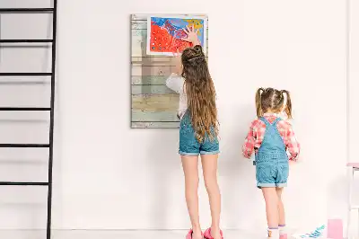 Magnetic dry erase board pastel finish