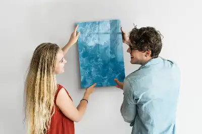 Magnetic erase board with water sea ocean print