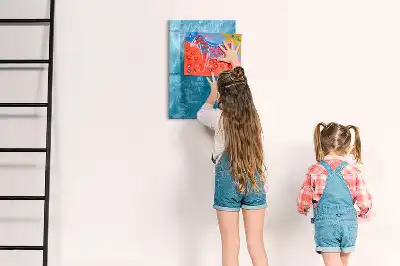 Magnetic erase board with water sea ocean print