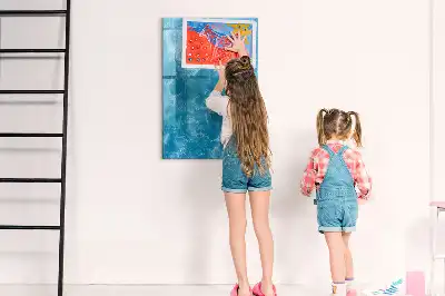 Magnetic erase board with water sea ocean print