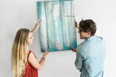 Magnetic erase board in vintage wood