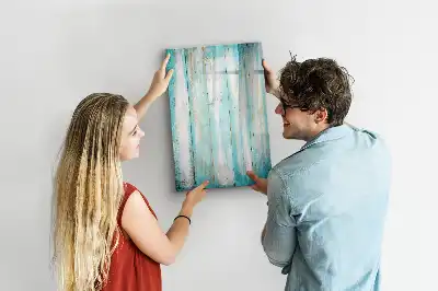 Magnetic erase board in vintage wood
