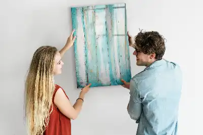 Magnetic erase board in vintage wood