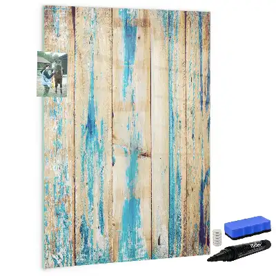 Magnetic writing board in antique wood
