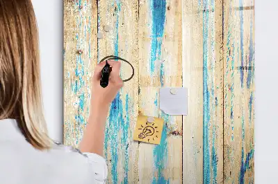 Magnetic writing board in antique wood