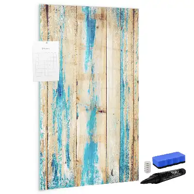 Magnetic writing board in antique wood