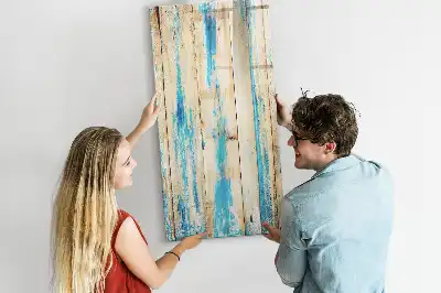Magnetic writing board in antique wood