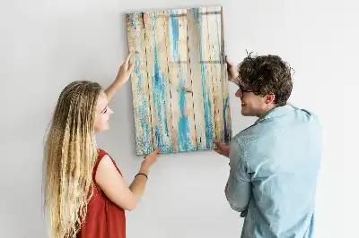 Magnetic writing board in antique wood