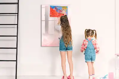 Magnetic writing board roses design