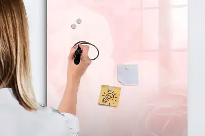 Magnetic writing board roses design