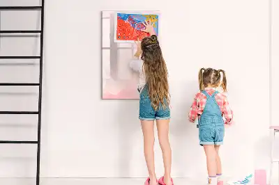 Magnetic writing board roses design