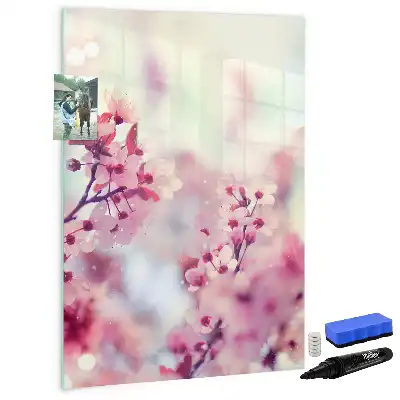 Magnetic erase board Spring flowers