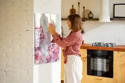 Magnetic erase board Spring flowers