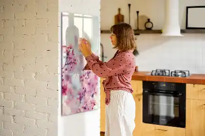 Magnetic erase board Spring flowers