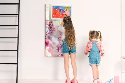 Magnetic erase board Spring flowers