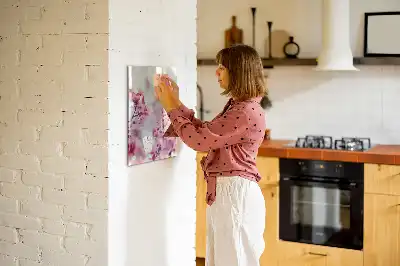 Magnetic dry erase board spring flowers design