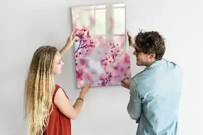 Magnetic erase board Spring flowers