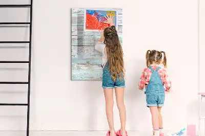 Magnetic erase board pastel finish