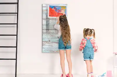 Magnetic erase board pastel finish