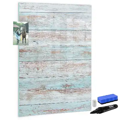 Magnetic erase board pastel finish