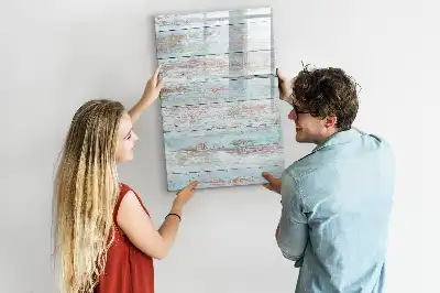 Magnetic erase board pastel finish