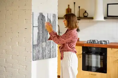 Magnetic writing board wooden frame