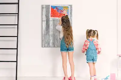 Magnetic writing board wooden frame