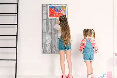Magnetic writing board wooden frame