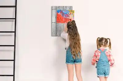 Magnetic writing board wooden frame
