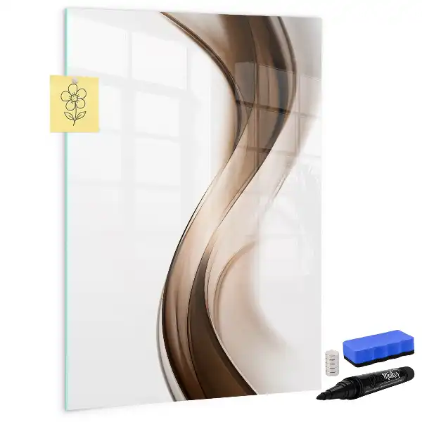 Magnetic writing board wave abstraction design