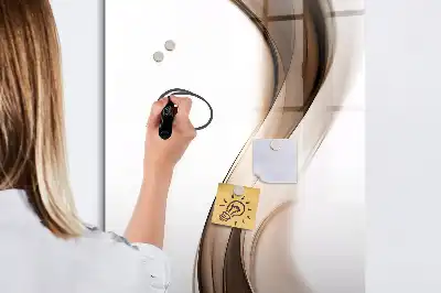 Magnetic writing board wave abstraction design