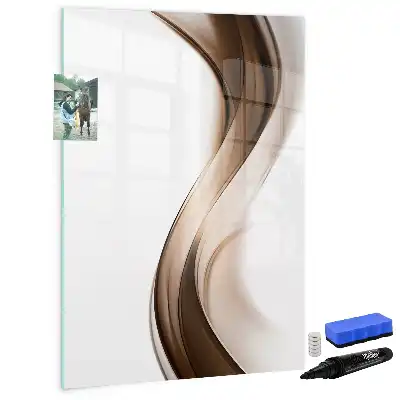 Magnetic writing board wave abstraction design