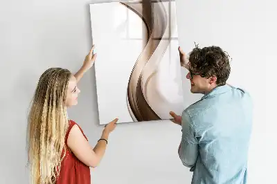 Magnetic writing board wave abstraction design